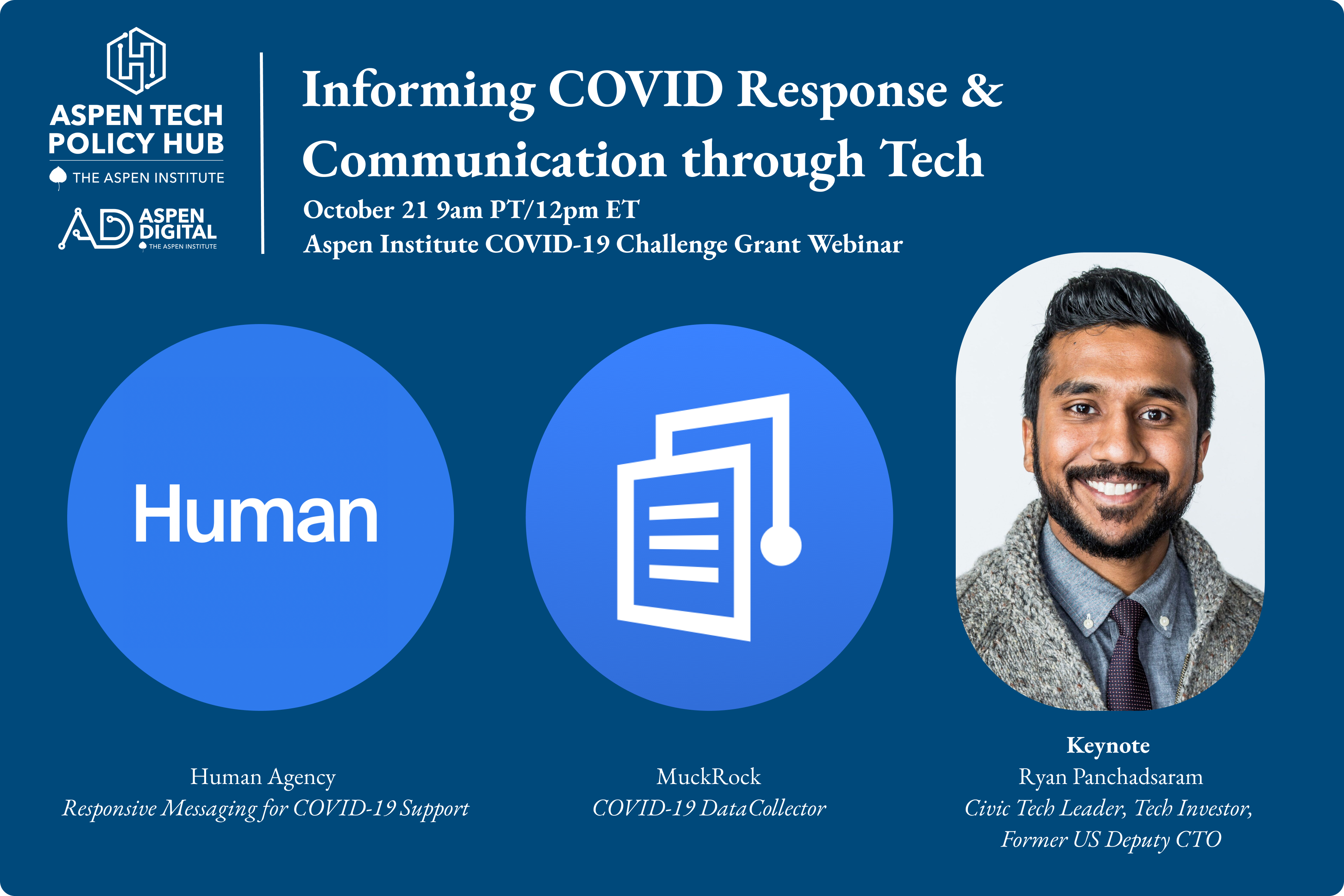 Aspen Tech Policy Hub: New Projects: Informing COVID Response & Communication Through Tech