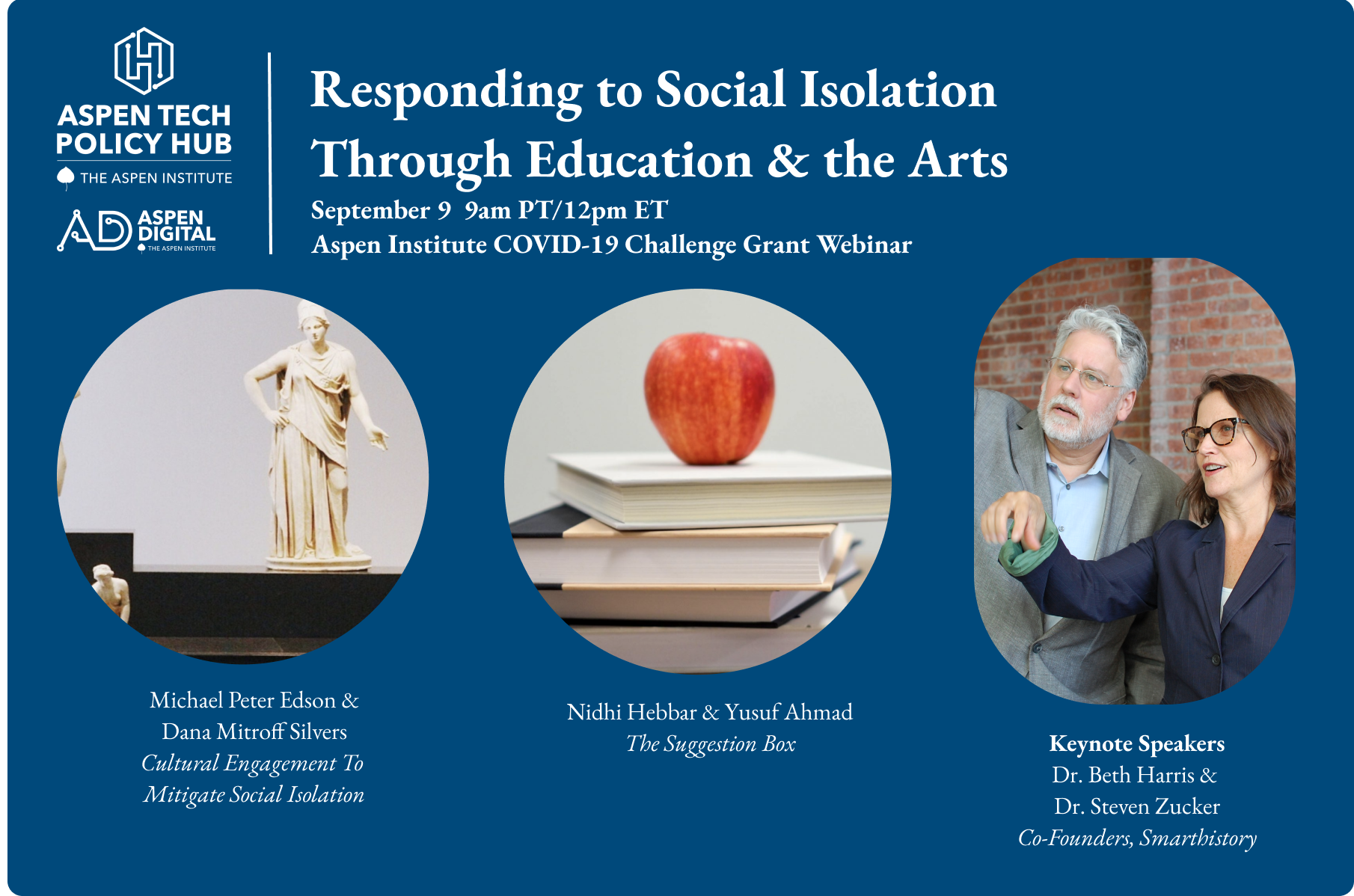 Aspen Tech Policy Hub: New Projects: Responding to Social Isolation Through Education and the Arts