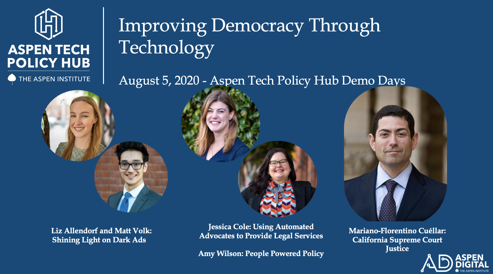 Aspen Tech Policy Hub: Projects on Improving Democracy Through Technology